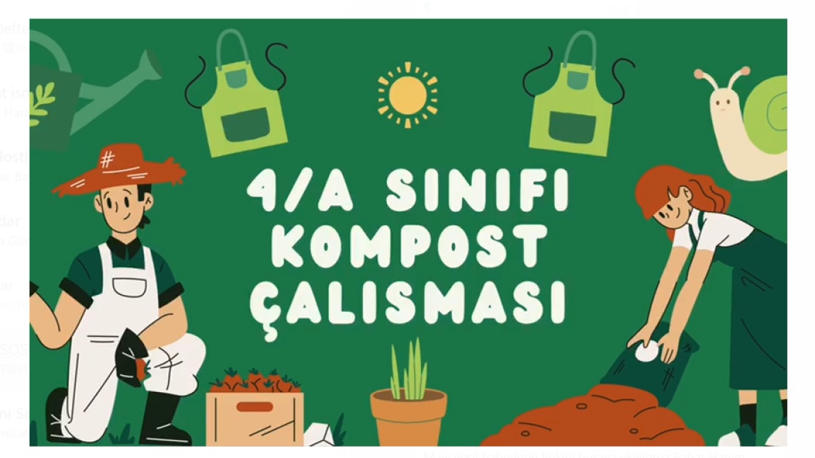 ENERJİ DOSTU MAVİ YEŞİL OKUL - KOMPOST ETKİNLİĞİ (4A)