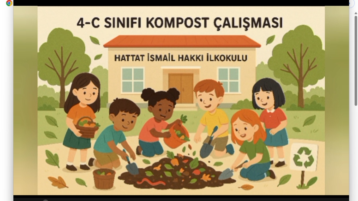 4C SINIFIMIZ BAHÇEDE KOMPOST YAPIYOR